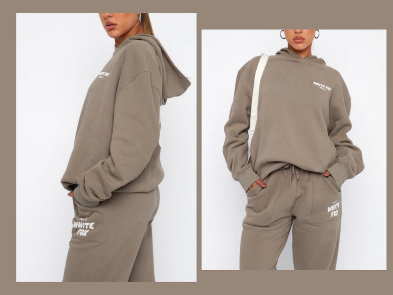 The White Fox Hoodie Tracksuit Casual Daywear Leisure Hoodie Offstage Sweatpants Lounge Wear Oversized Hoodie White Fox Merch zdjęcie 6