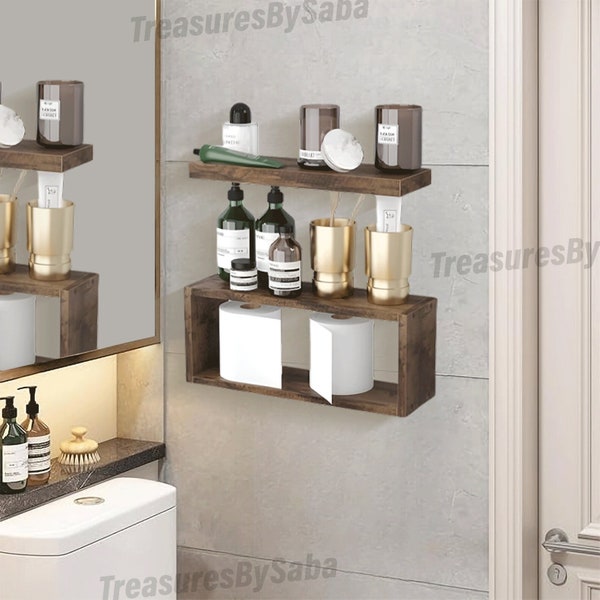 Wood Shelves for Bathroom - Etsy