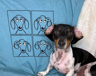 Dachshund T-Shirt Flip Out