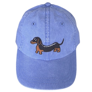 Embroidered Black & Tan Dachshund Ball Cap