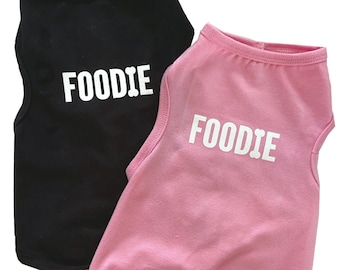 Dachshund T-Shirt Foodie Tank Style Dog Shirt