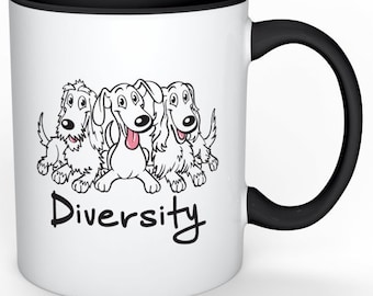 Dachshund Diversity Ceramic Coffee Mug