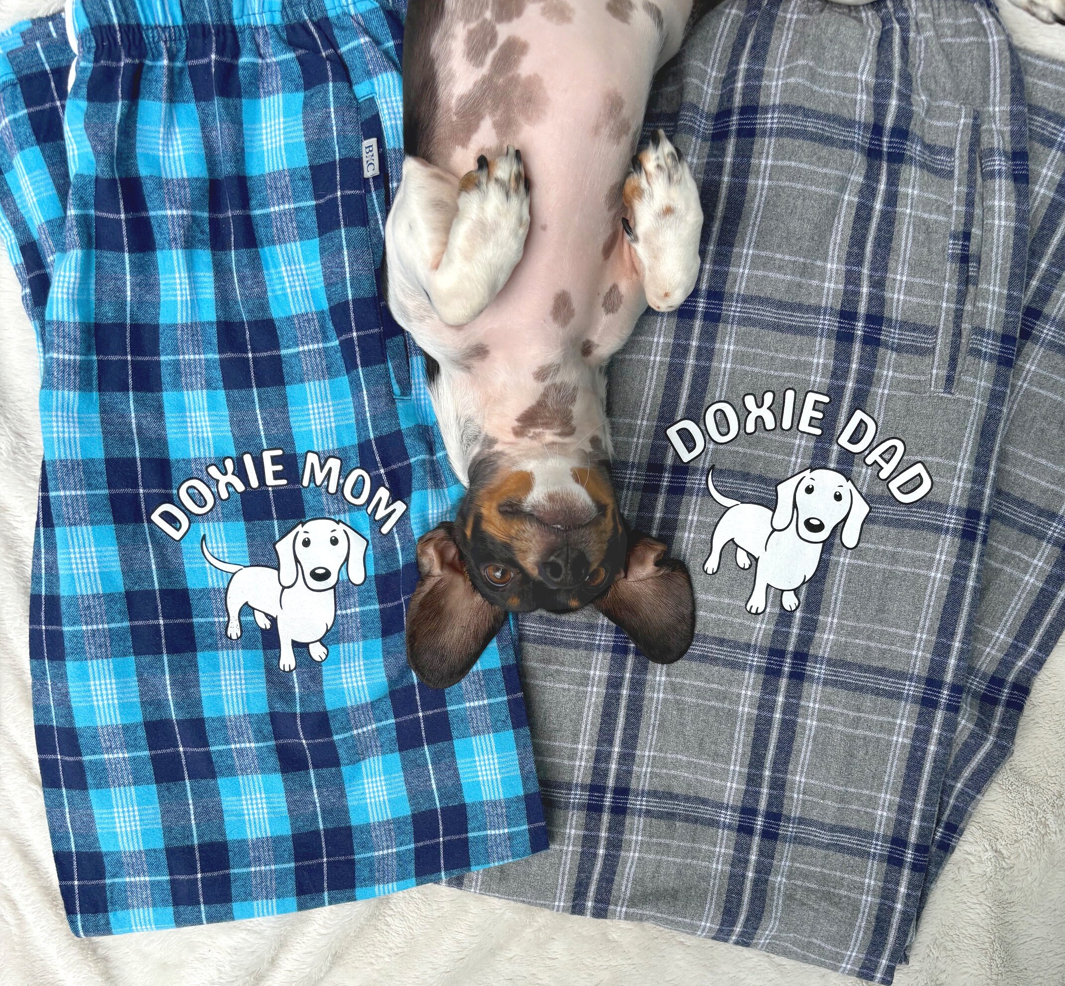 Womens Flannel Dachshund Pajamas Etsy