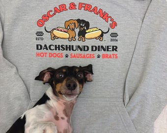 Sudadera con capucha de Oscar & Frank's Dachshund Diner