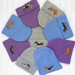 Weenie Beanies: Dachshund Knit Hats Smooth, Longhair, Wirehair, Piebald