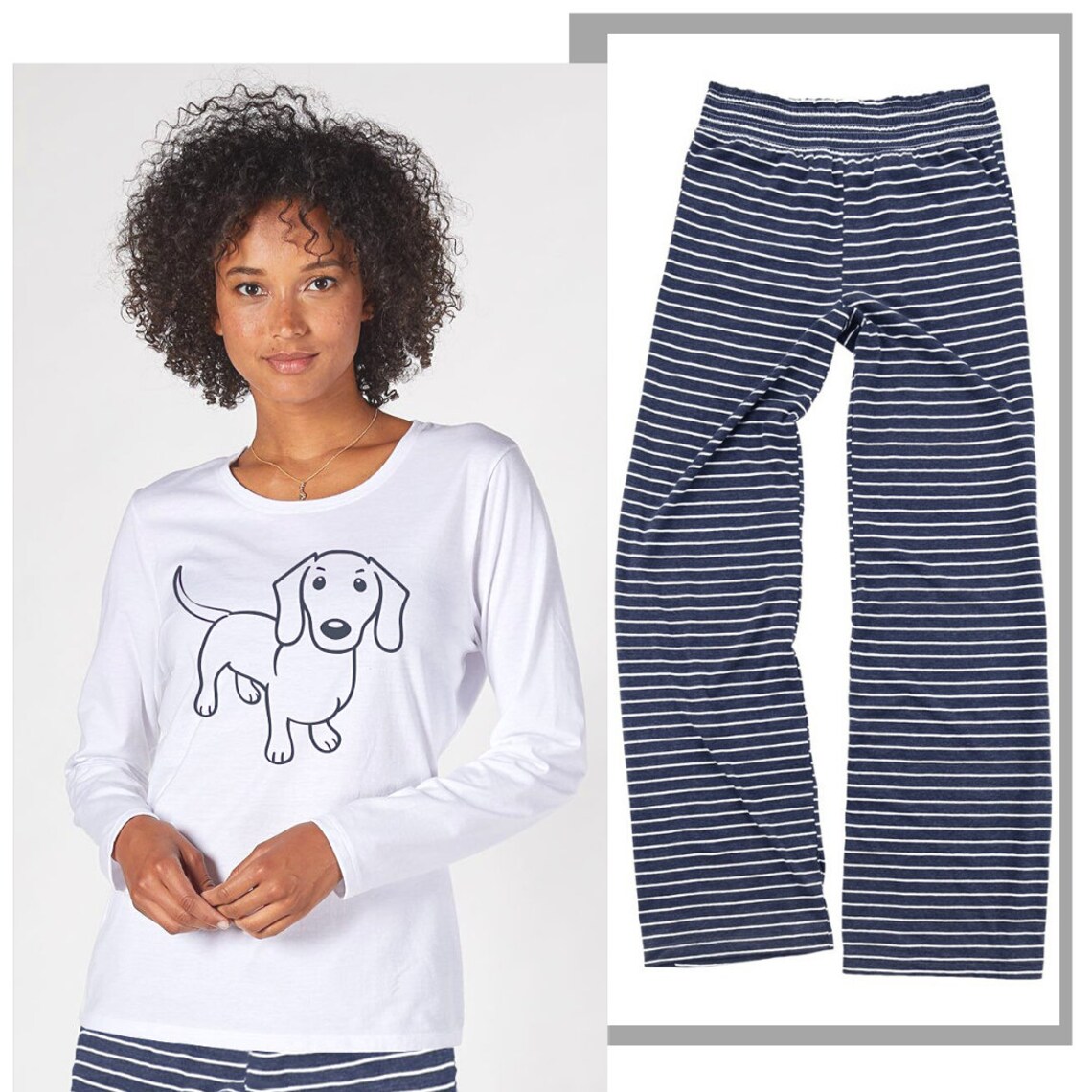 Short Stuff Dachshund Pajamas Lounge Set Etsy