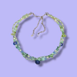 Pastel Blueberry Necklace