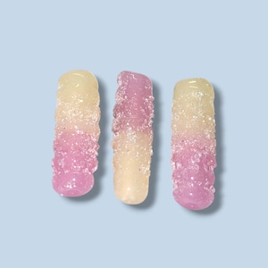 Lampwork Glass Gummy Worm Beads