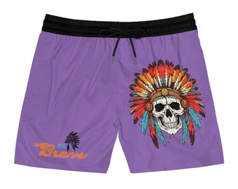 Short de bain mi-long Be Brave Indian violet