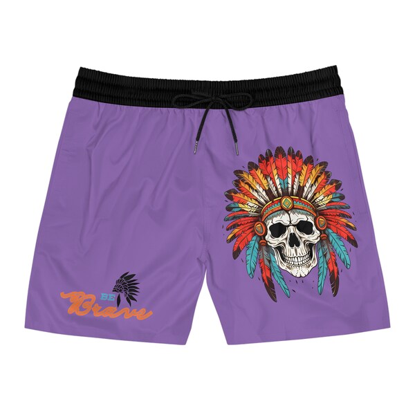 Short de bain mi-long Be Brave Indian violet