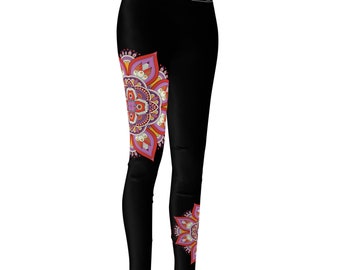 Legging sport détente Yoga mandala noir