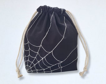 Glow In The Dark Spiderweb Project Bag