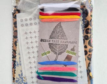 Clothes mending kit, Visible mending starter kit