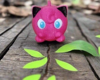 3D Printed Crochet Jigglypuff Keychain