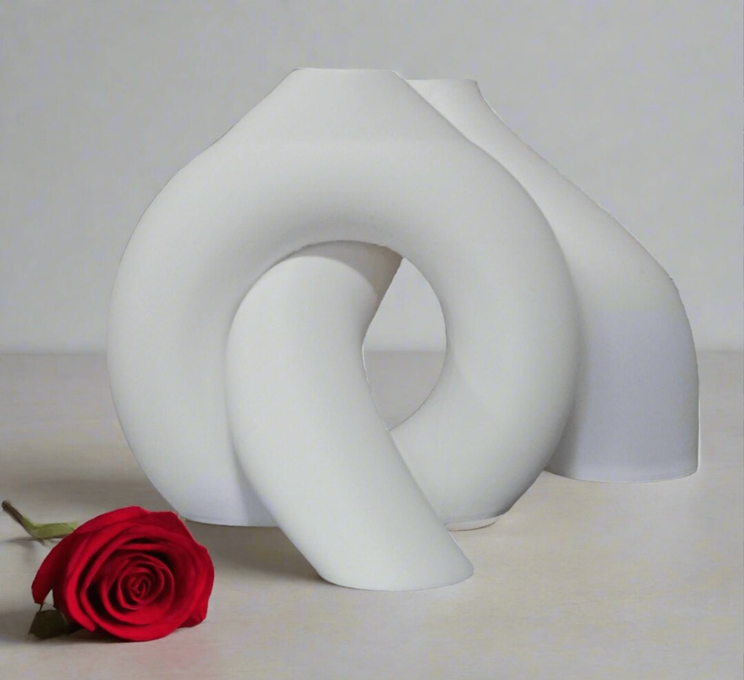 3D Printed Interlocking Toroidal Vase Set - Etsy