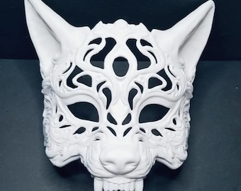 3D Printed Wolf Mask