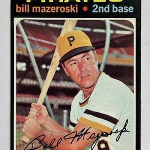 Bill Mazeroski 1971 Topps #110, Hall of Fame, VGEX.