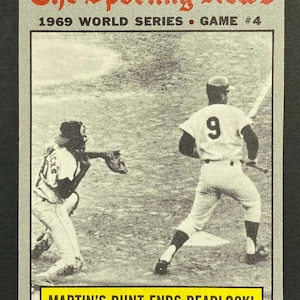 1969 World Series - Game 4, Sporting News, 1970 Topps #308, EXMT-NM.