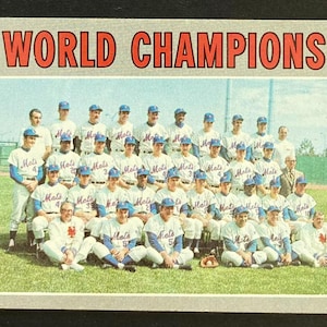 World Champions, NY Mets 1970 Topps #1, VG-VGEX
