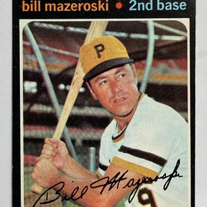Bill Mazeroski 1971 Topps #110, Hall of Fame, VGEX.
