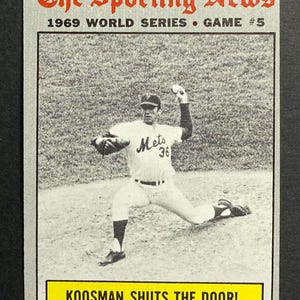 1969 World Series - Game 5, Sporting News, 1970 Topps #309, EX-EXMT.