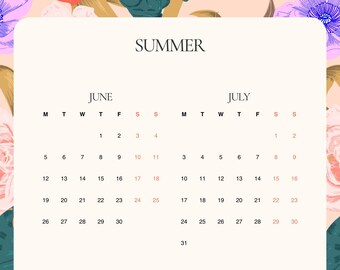 Summer Planner Activity Planner Notes Planner Trip Planner From June To September Aesthetically Pleasing Planner