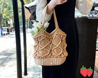 Straw Bag Hello Summer Bag  Everyday Bag Woven Bag For Summer Season 2024 Casual Summer Fit Bag FREE SHIPPING!