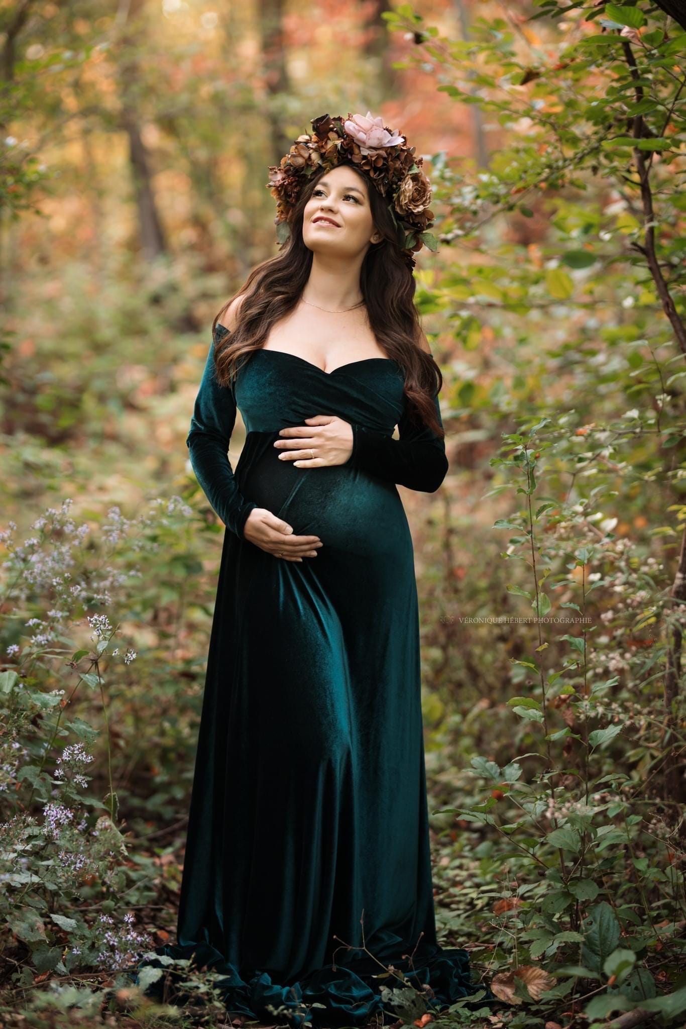 Burnt Orange Maternity Dress for Photo Shoot - Etsy