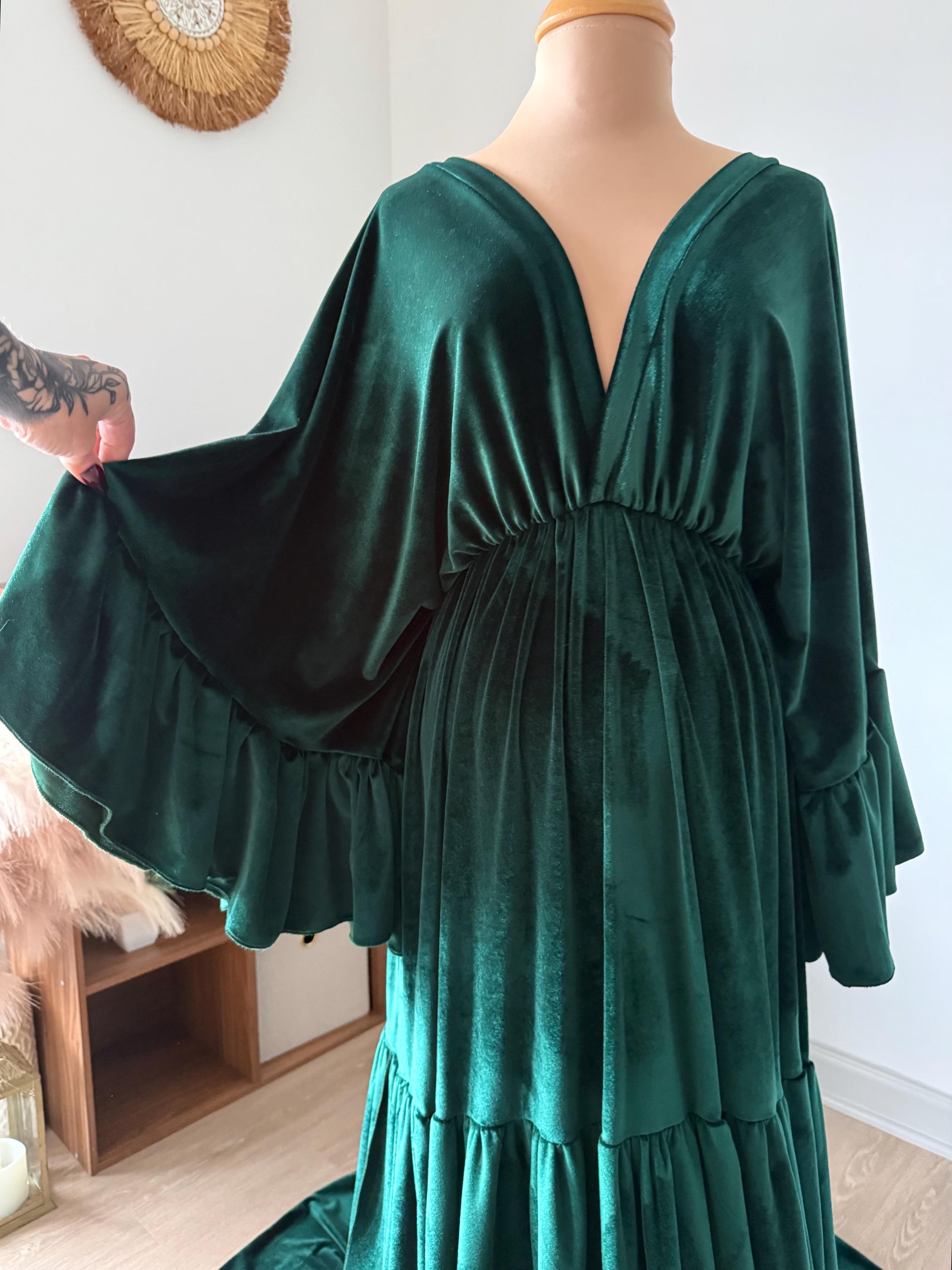 Hunter Green Maternity Dress - Etsy