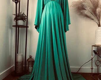 green emerald velvet dress Emerald Green Velvet Jacquard Floral Maternity Maxi Dress