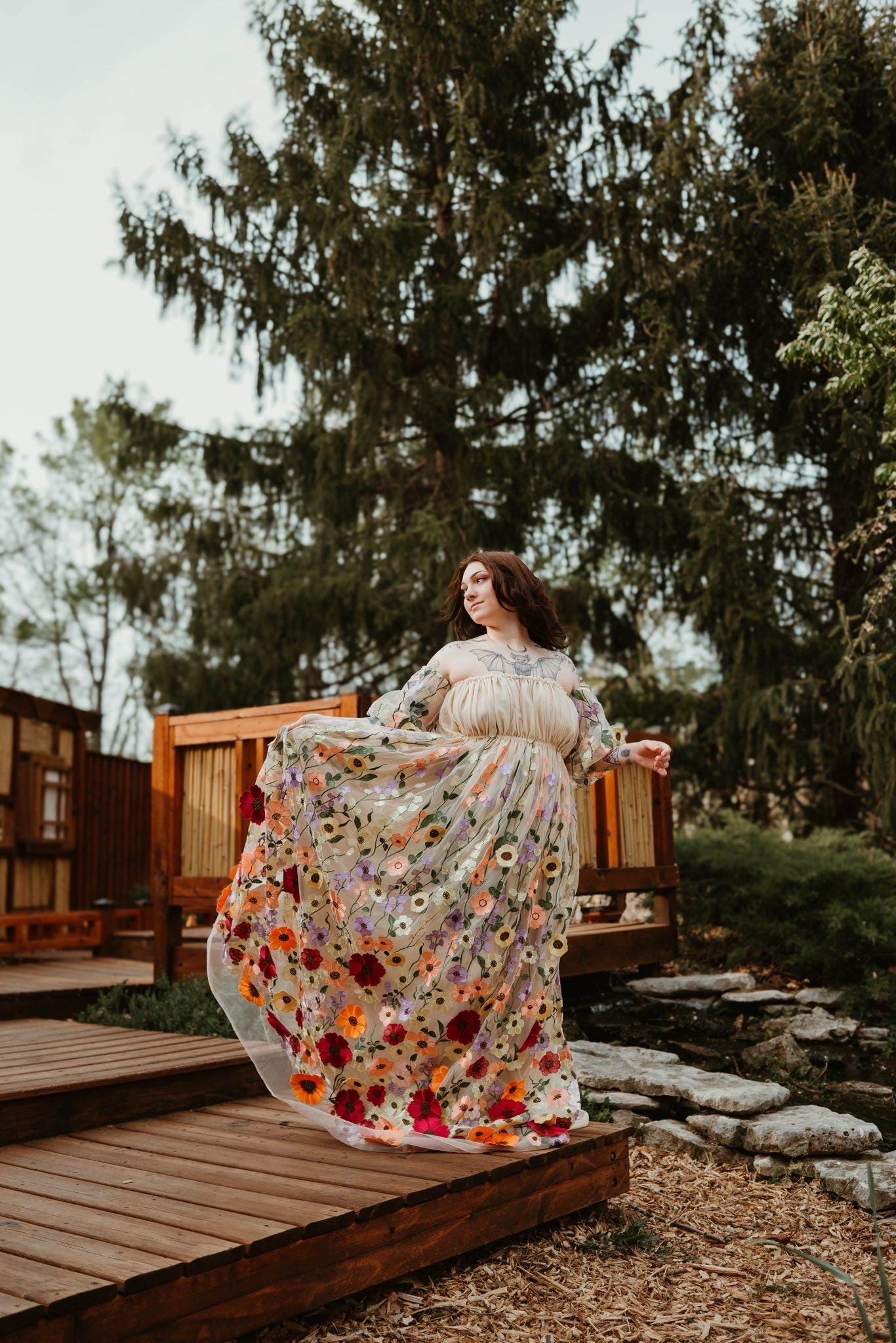 Whimsical Plus Size Evening Dress - Etsy