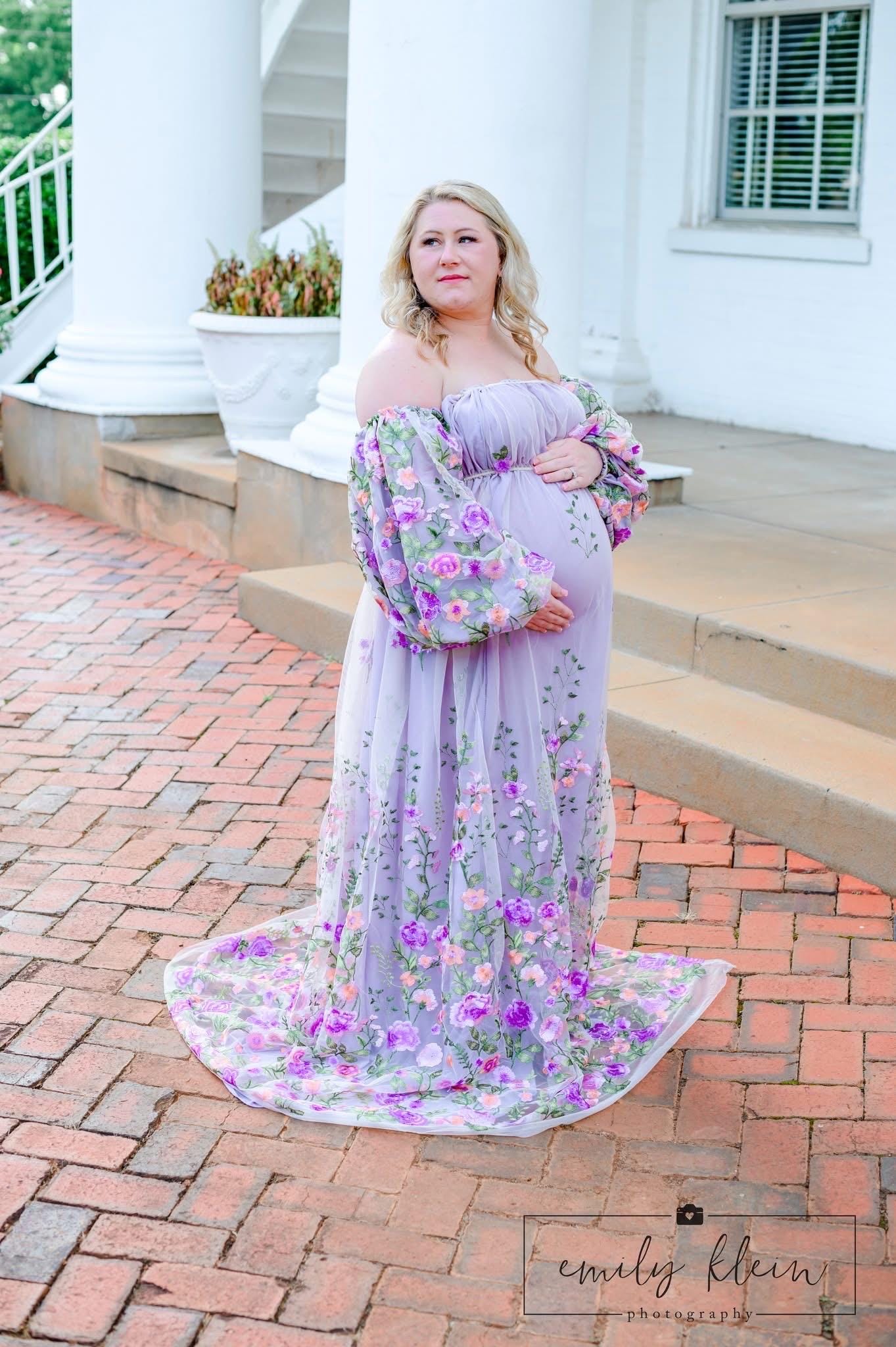 Lilac Maternity Dress - Etsy