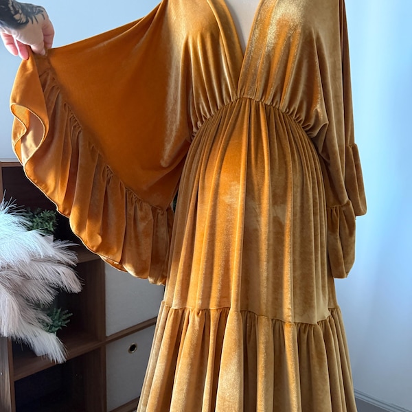 Maternity photoshoot dress, Baby Shower gown, plus size wedding dress