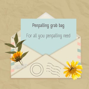 Bolsa sorpresa para amigos por correspondencia: bolsa misteriosa para cartas y más