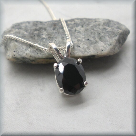 Black cubic zirconia necklace deals