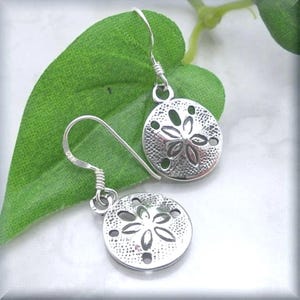Sanddollar Earrings, Ocean Earrings  Beach Jewelry  Sterling Silver, Sand Dollar Earrings, Summer Jewelry, Minimalist Everyday