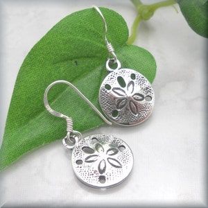 Sanddollar Earrings, Ocean Earrings  Beach Jewelry  Sterling Silver, Sand Dollar Earrings, Summer Jewelry, Minimalist Everyday