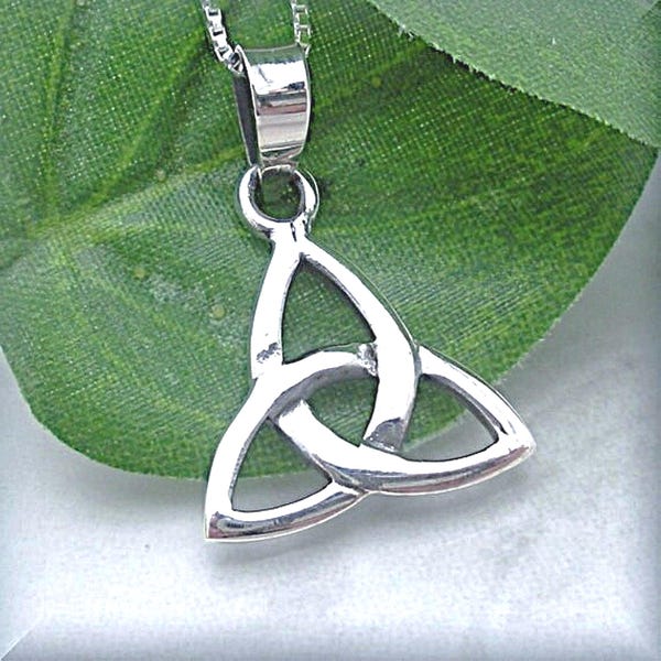 Trinity Necklace, Triquetra Necklace, Irish Love Knot, Celtic Knot, Celtic Trinity Knot, Celtic Jewelry, Sterling Silver Irish Jewelry