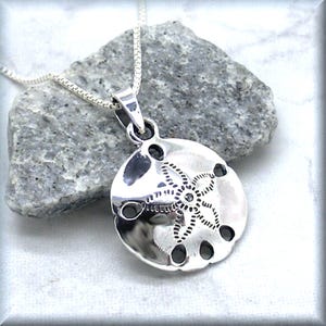 Sand Dollar Necklace, Ocean Necklace, Beach Necklace, Beach Jewelry, Sanddollar Pendant, 925 Sterling Silver, Minimalist, Shell Pendant