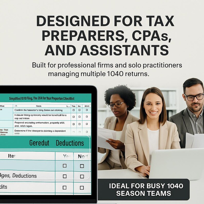 Tax Split Control File Tax Preparation Checklist 1040 Form Tax Prep Checklist Excel Template ...