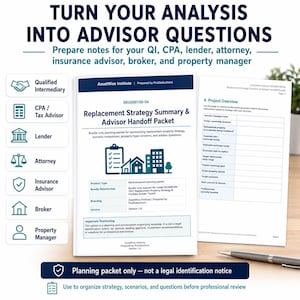 1031 Exchange Replacement Property Strategy Toolkit Portfolio Risk Scenario Analyzer Commercial Real Estate Excel Planner Bundle Template imagen 8