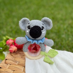 Crochet Baby Rattle • Joey Koala