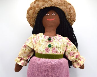 African American Girl Doll - Toy For Kids / Adults - One Of A Kind Gift
