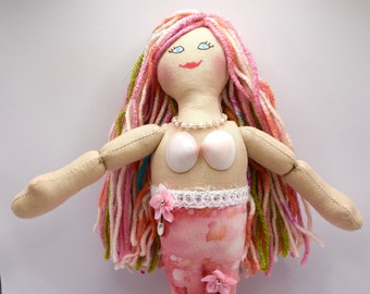 Mermaid Doll With Rainbow Hair - Toy For Kids / Adults - One Of A Kind Gift