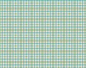 Farmer's Daughter Plaid Sea Glass Lori Holt of Bee in My Bonnet # C17175R-SEAGLASS