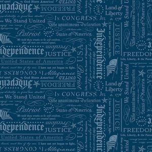 Självständighetsförklaringen i Oxford från Riley Blake Designs # C17334R-OXFORD