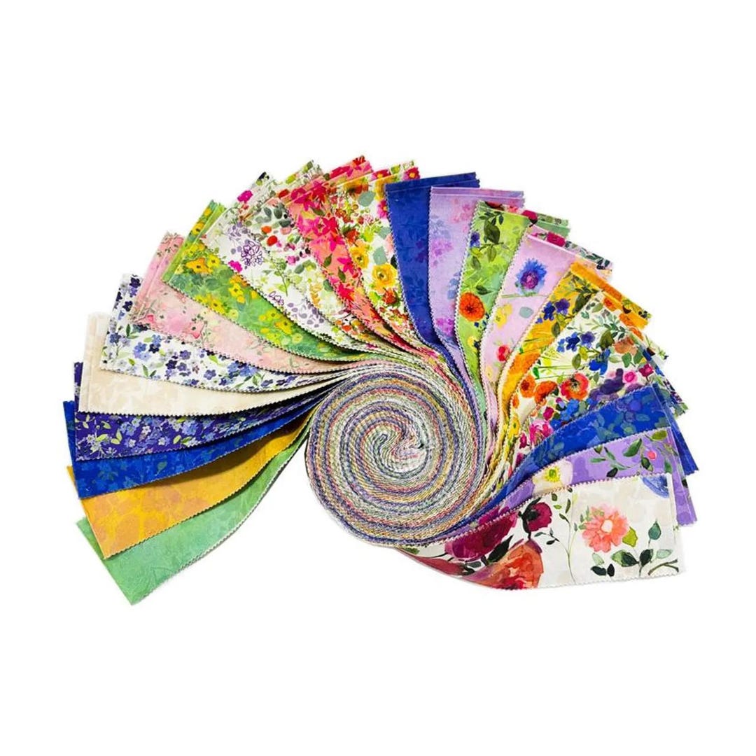 Fleur De Rose Quilt Fabric Jelly Roll 2.5in Strips 40 Pieces by Sue ...