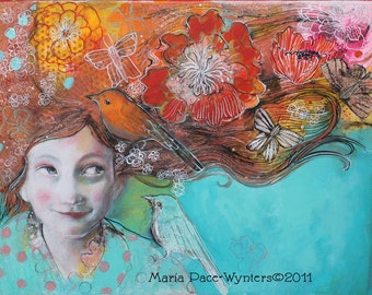 Hope And Desires-  ACEO Fine Art Reproduction by Maria Pace-Wynters