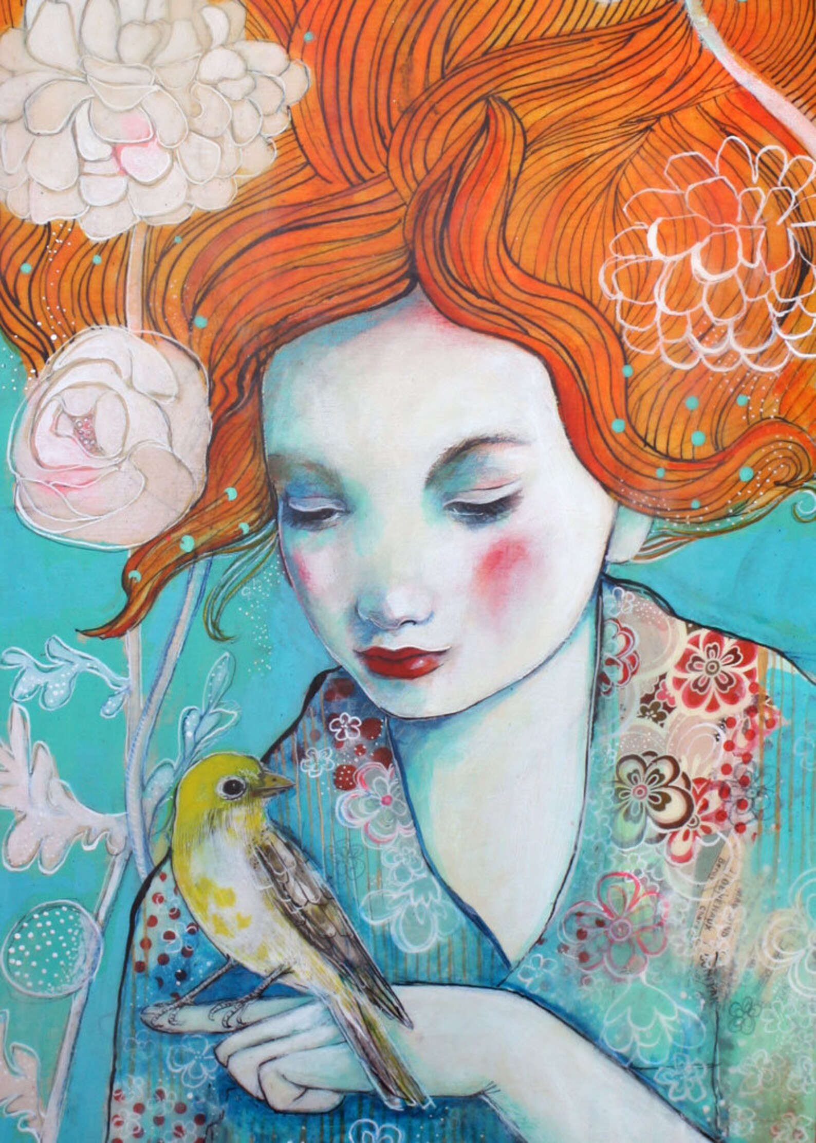 In Confidence OOAK Limited Edition Mounted Fine Art Etsy