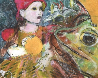 ACEO art reproduction - Frog Prince